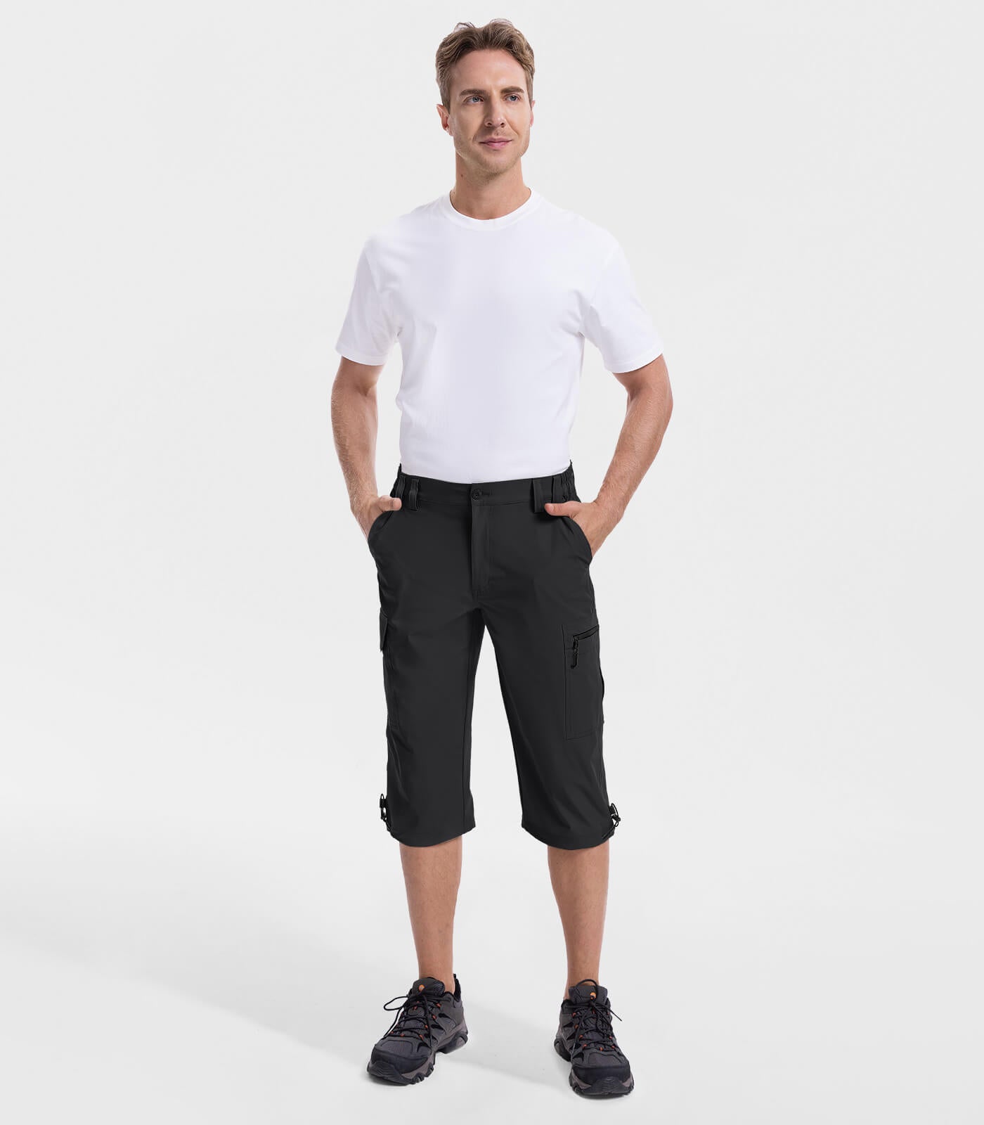 Bermuda cargo 3/4 pour hommes - Capris d'extérieur TrailPioneer M031