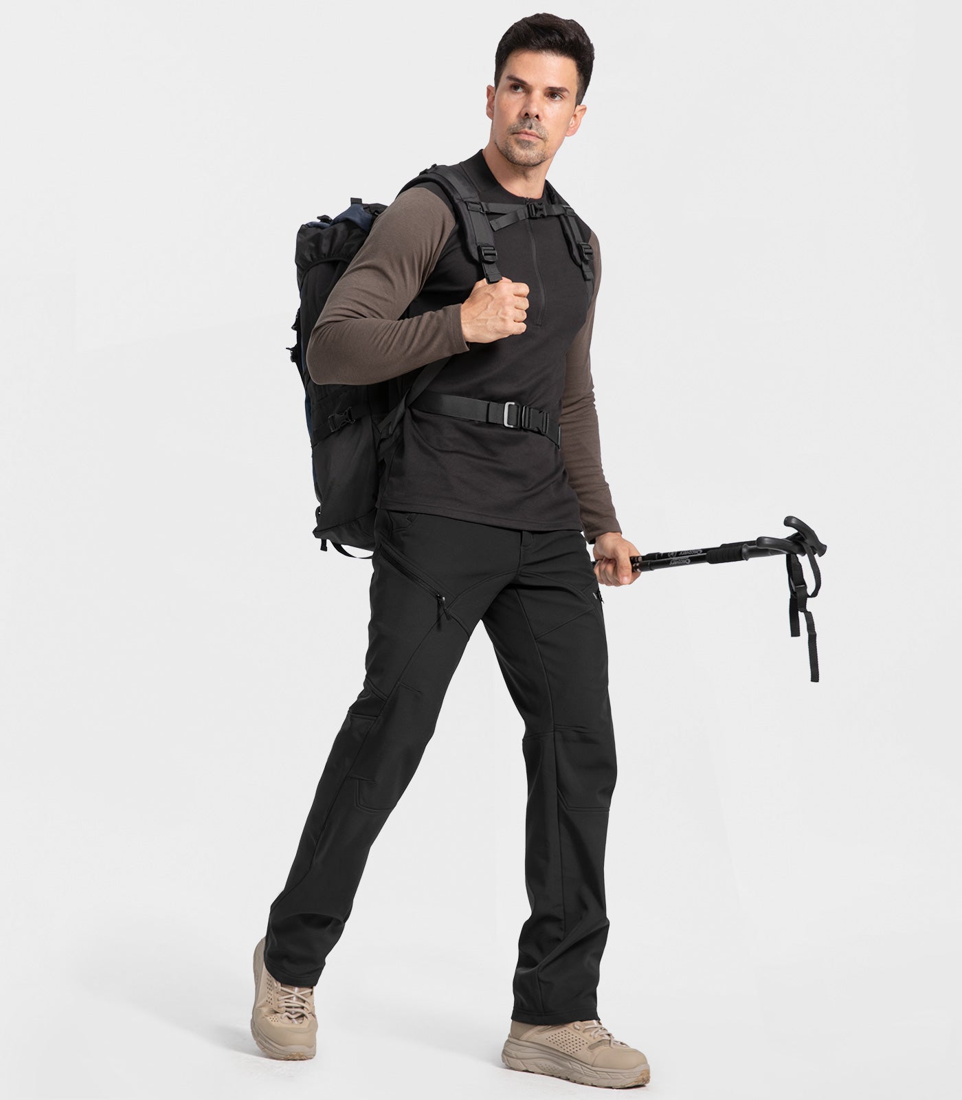 Pantaloni pentru bărbați de schi pe zăpadă, căptușiți cu fleece - SnowVenture M054