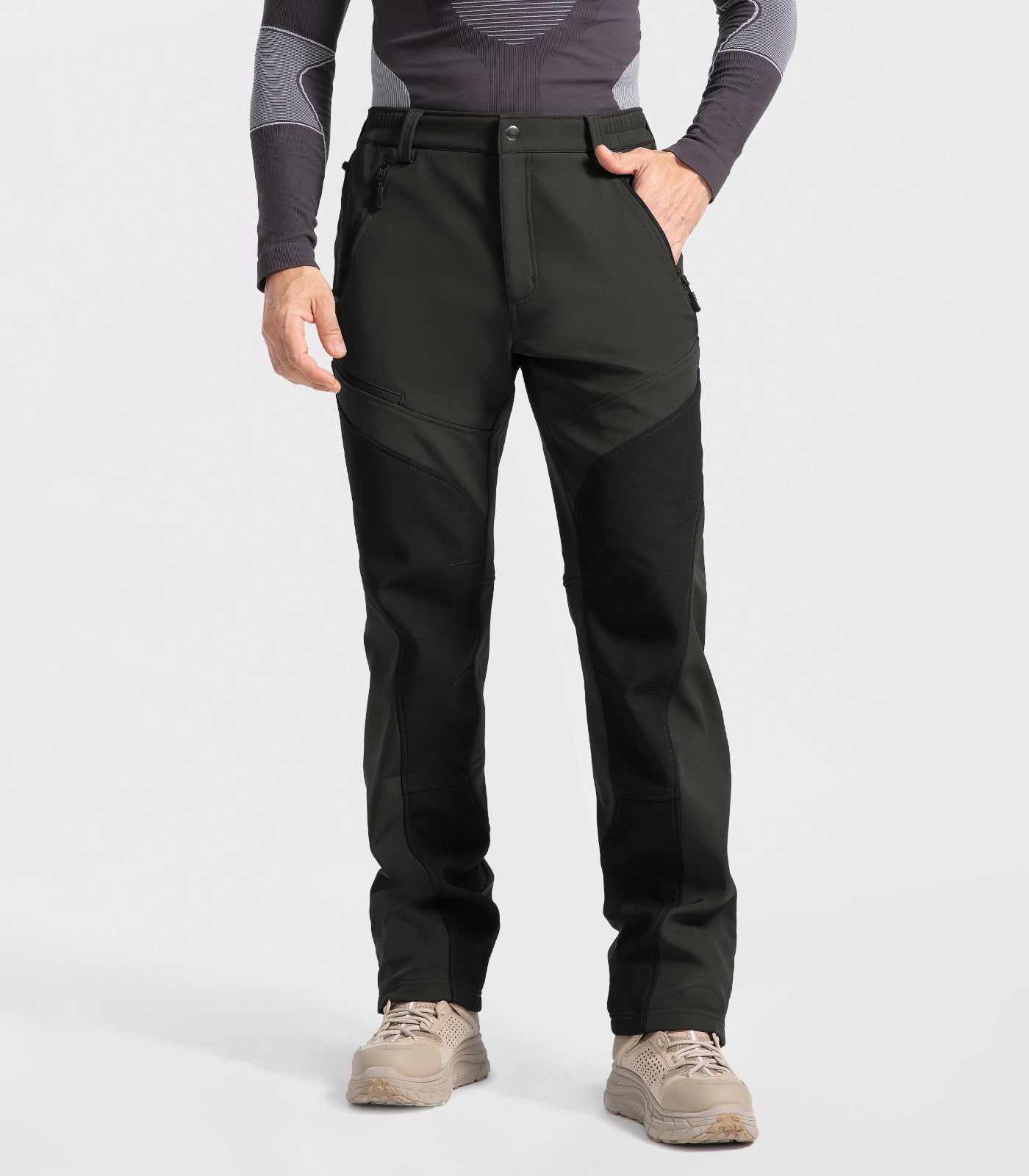 Pantalon d'hiver pour homme doublé en polaire - SnowVenture M055