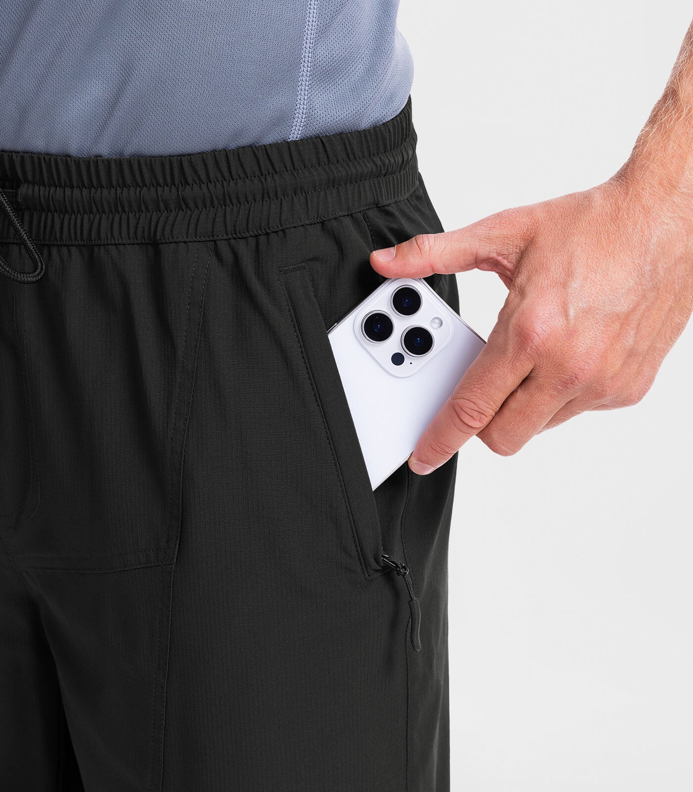 Pantalones Cortos de Senderismo para Hombre, Ligeros y Resistentes al Agua - TrailPioneer M020