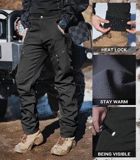 Pantaloni pentru bărbați de schi pe zăpadă, căptușiți cu fleece - SnowVenture M054
