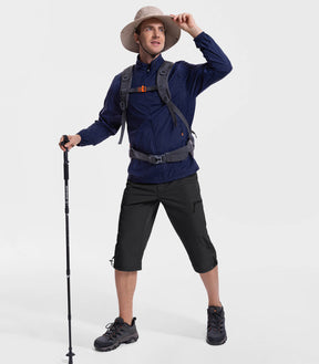 Bermuda cargo 3/4 pour hommes - Capris d'extérieur TrailPioneer M031