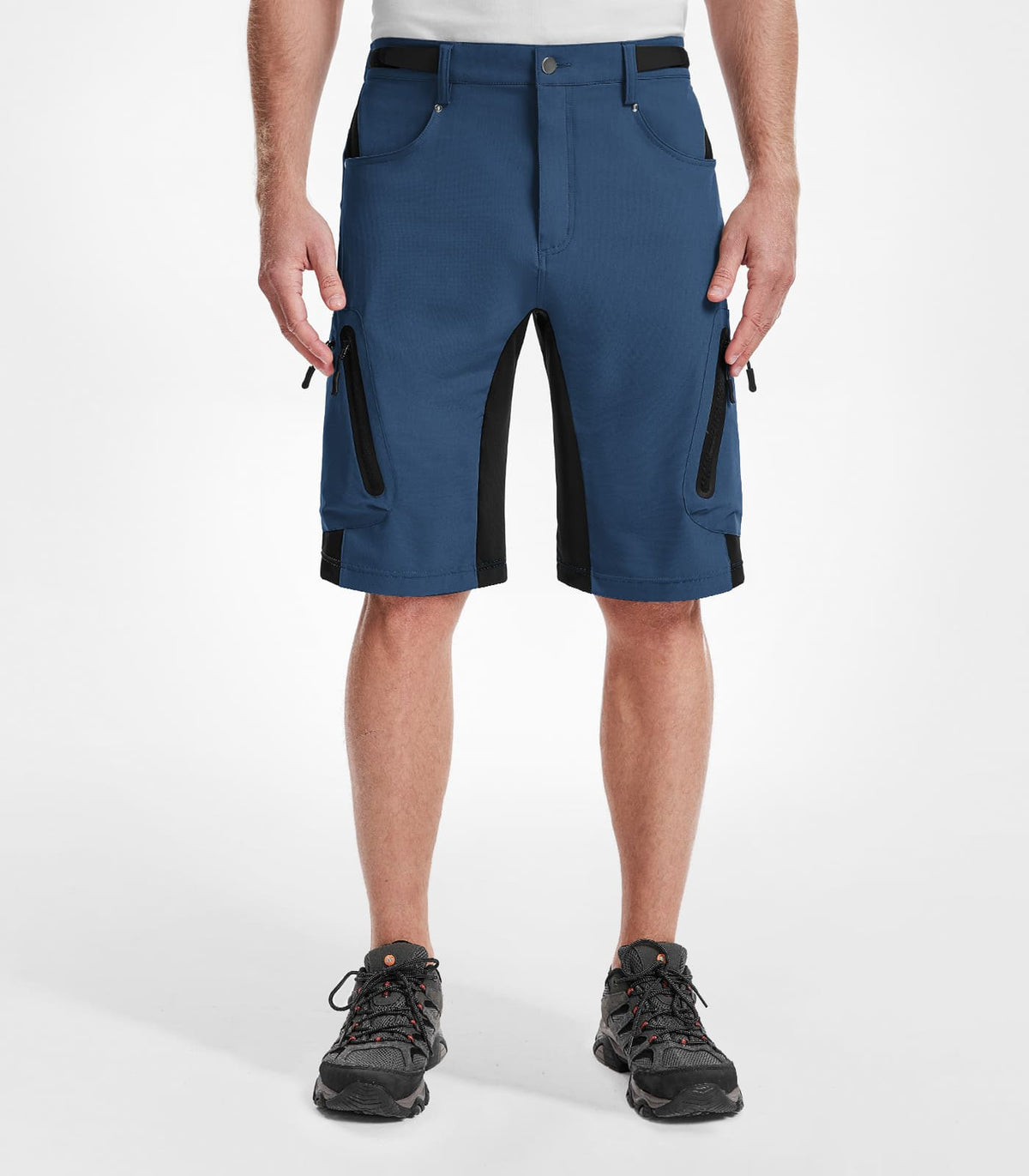 Men's Hiking Cargo Shorts #Color_indigo
