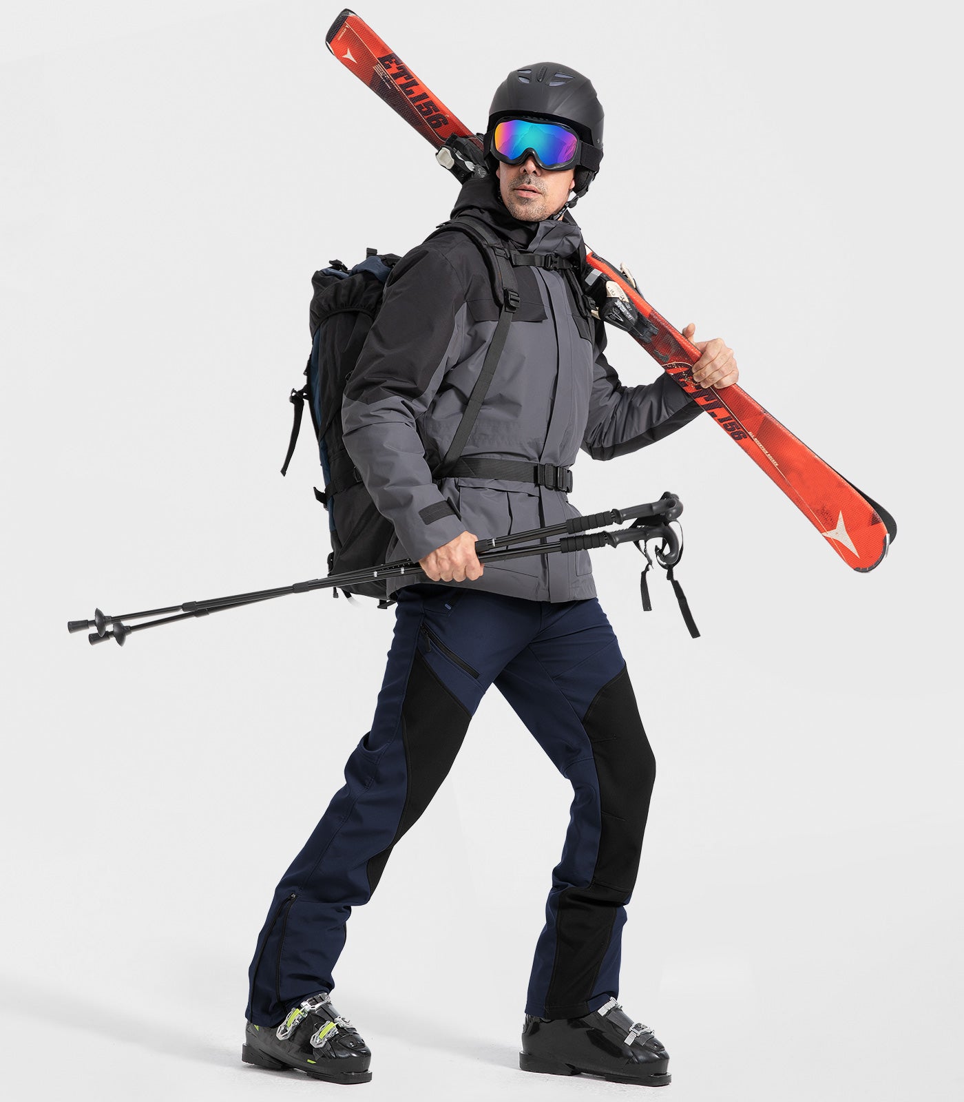 Pantalon d'hiver pour homme doublé en polaire - SnowVenture M055