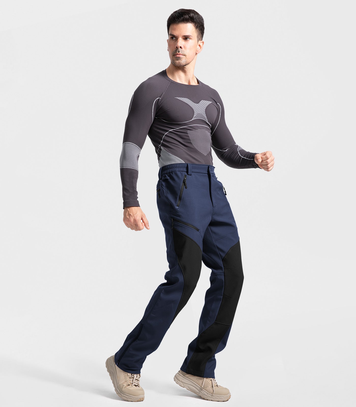 Pantalon d'hiver pour homme doublé en polaire - SnowVenture M055