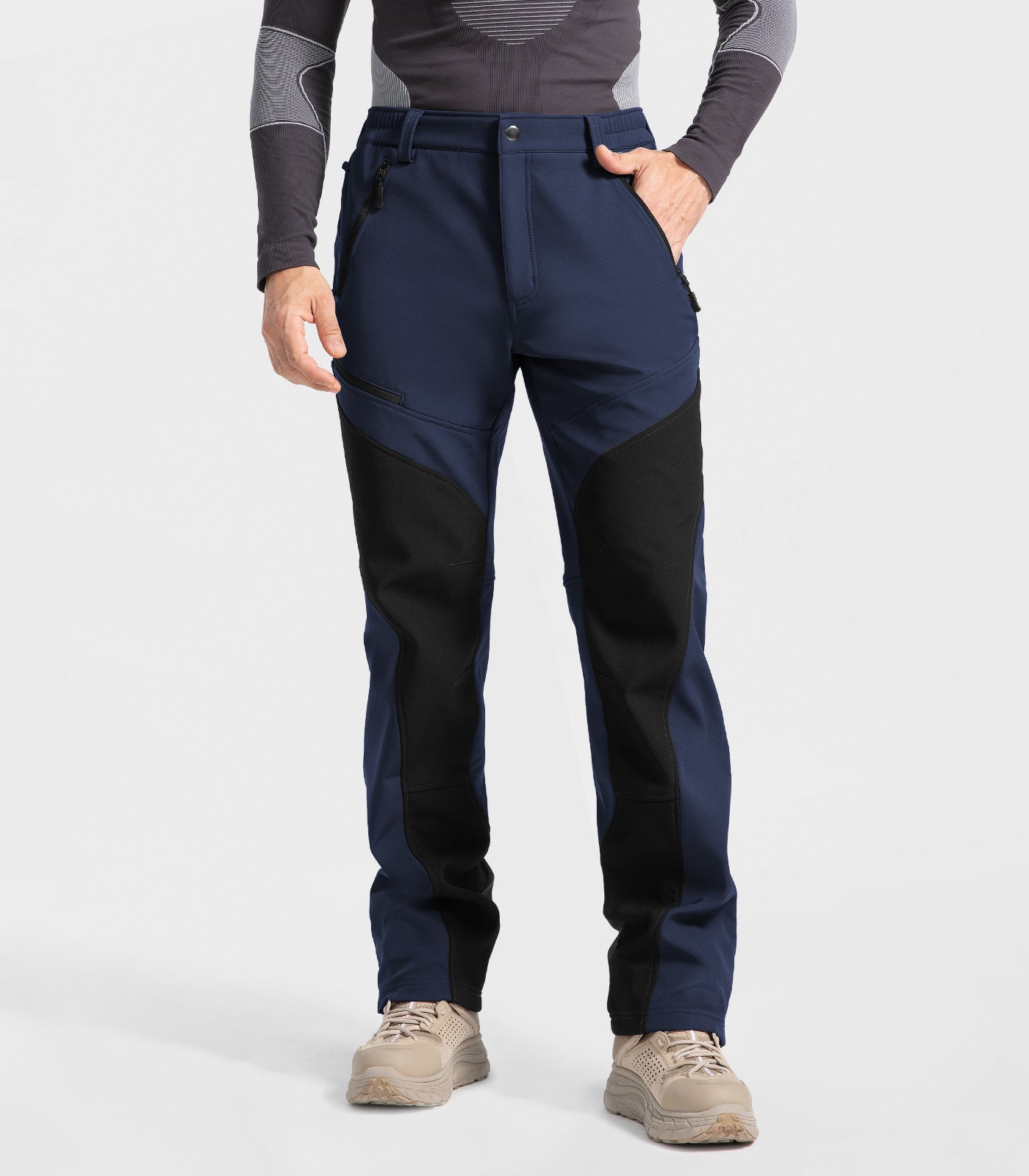 Pantalon d'hiver pour homme doublé en polaire - SnowVenture M055