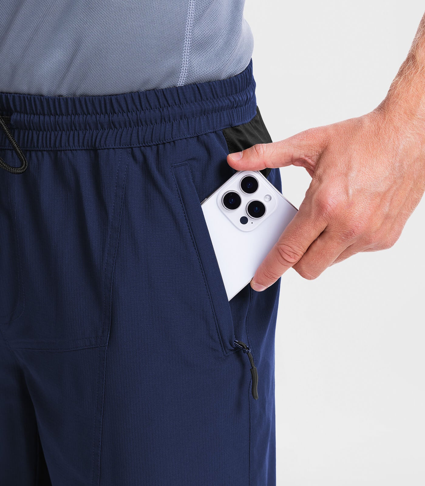 Pantalones Cortos de Senderismo para Hombre, Ligeros y Resistentes al Agua - TrailPioneer M020