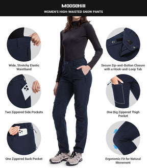Pantalon de randonnée en ski de neige pour femmes - SnowVenture W003