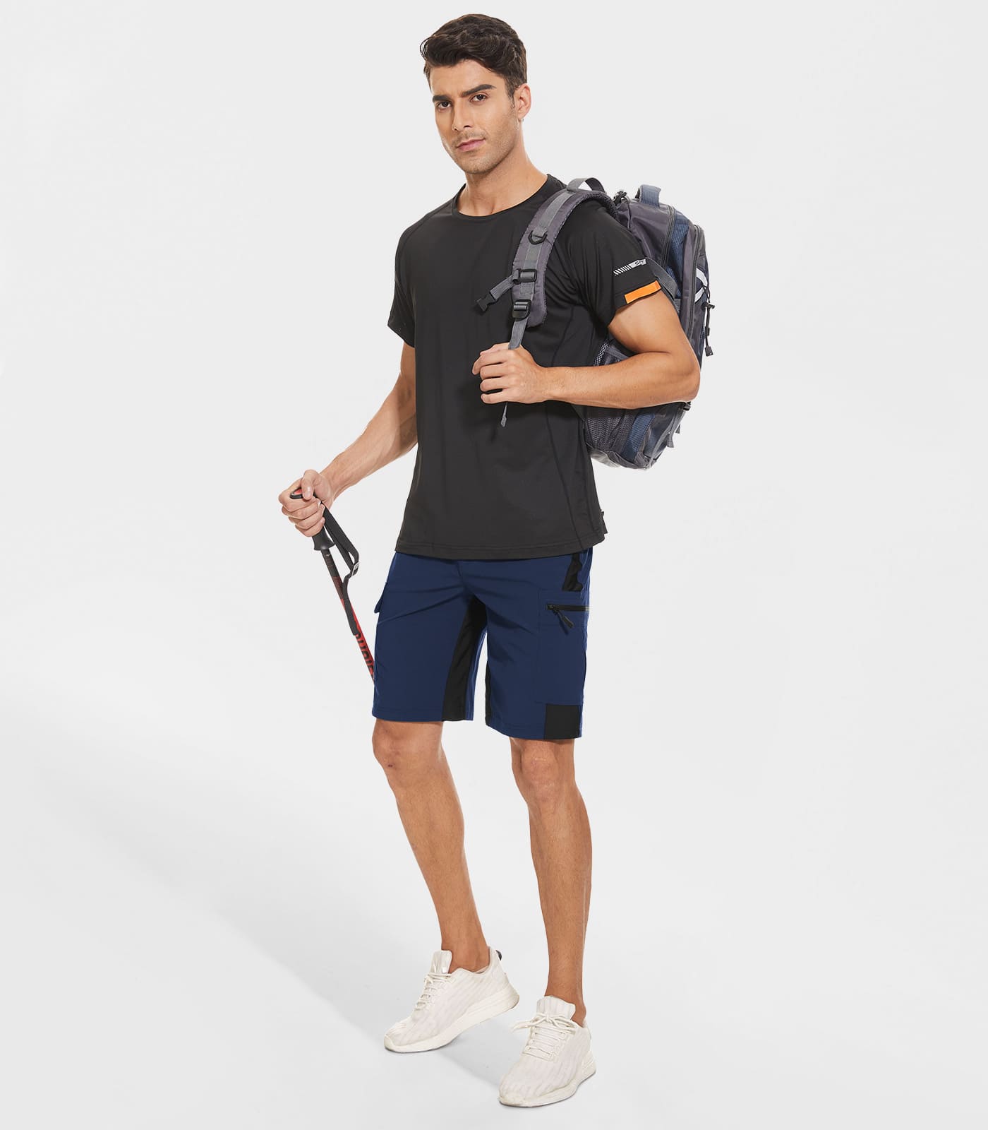 Herren Cargo Wander-Shorts mit 5 Taschen Schnell trocknend - TrailPioneer M013