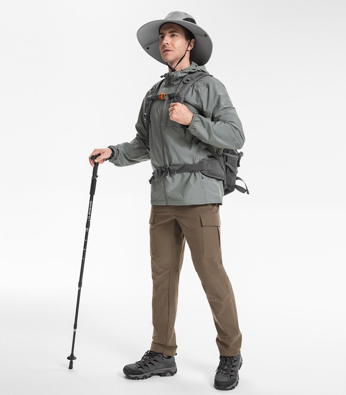 Moosehill Men's Hiking Cargo Pants #Color_Brown