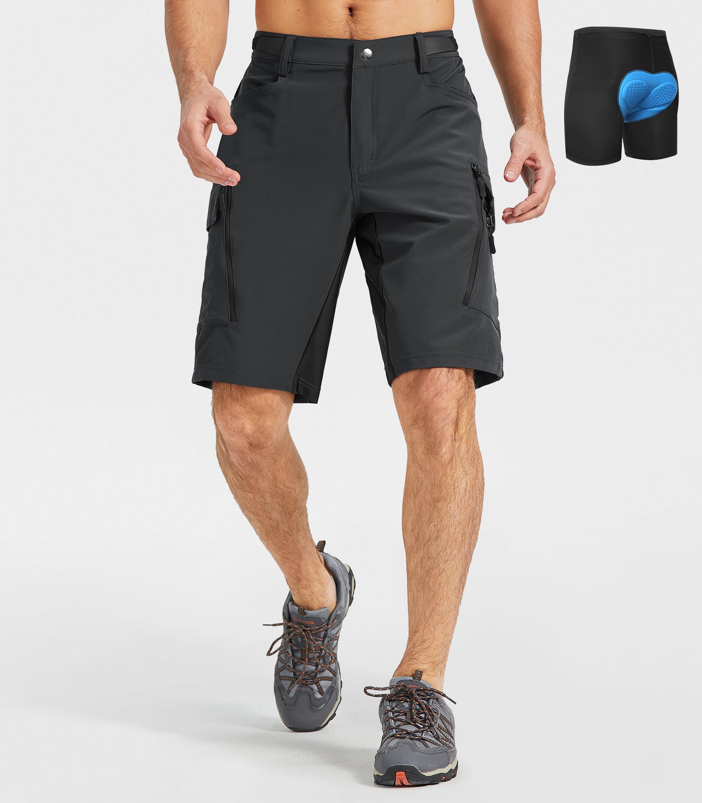 Shorts de vélo de montagne rembourrés pour hommes - CycleAir M028
