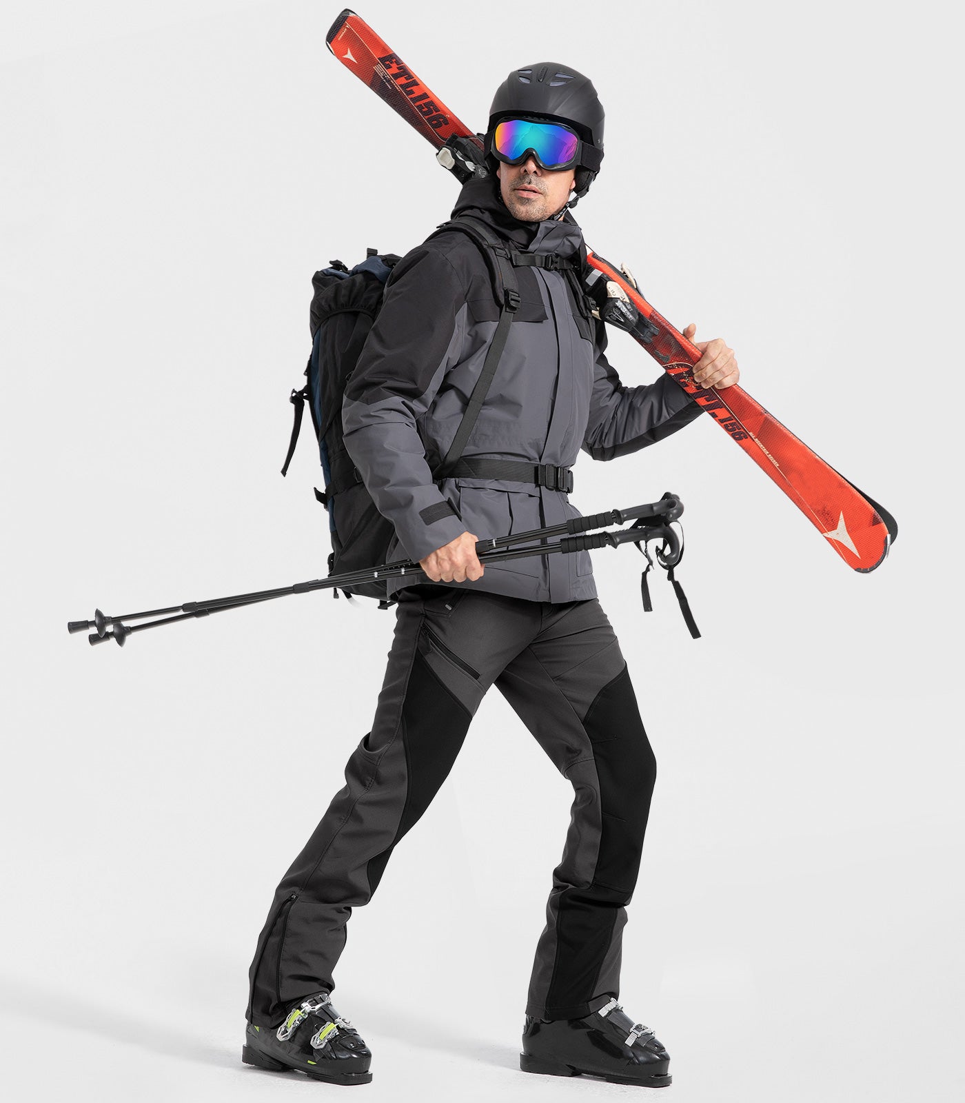 Pantalon d'hiver pour homme doublé en polaire - SnowVenture M055