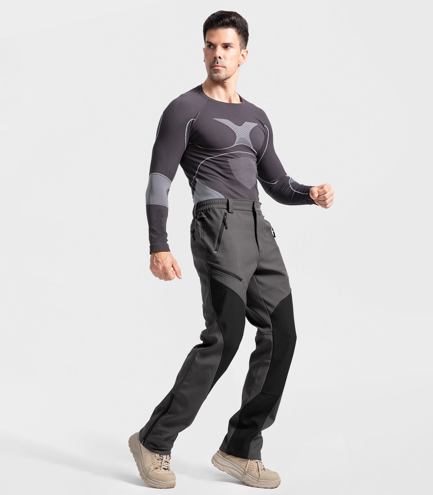 Pantalon d'hiver pour homme doublé en polaire - SnowVenture M055