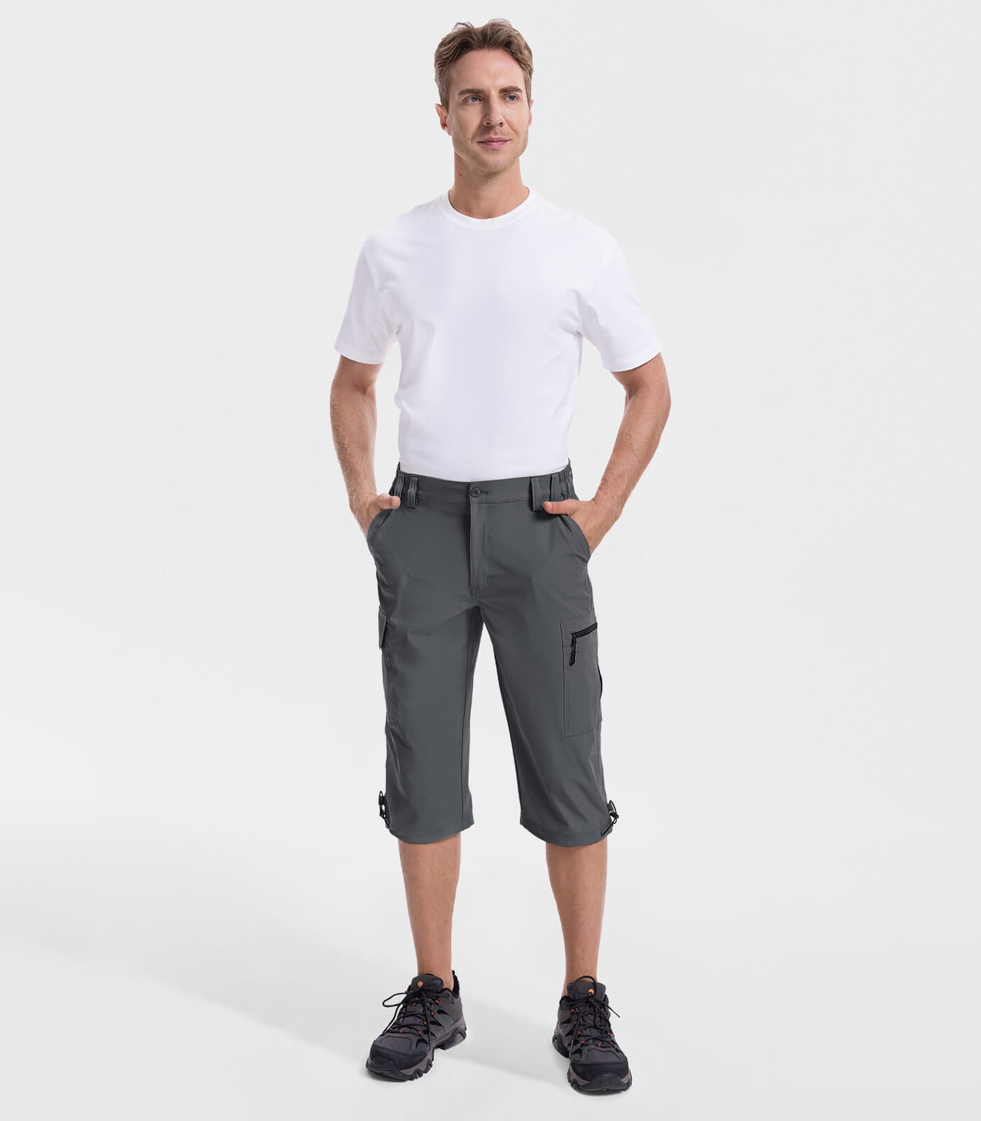 Bermuda cargo 3/4 pour hommes - Capris d'extérieur TrailPioneer M031