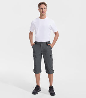 Bermuda cargo 3/4 pour hommes - Capris d'extérieur TrailPioneer M031