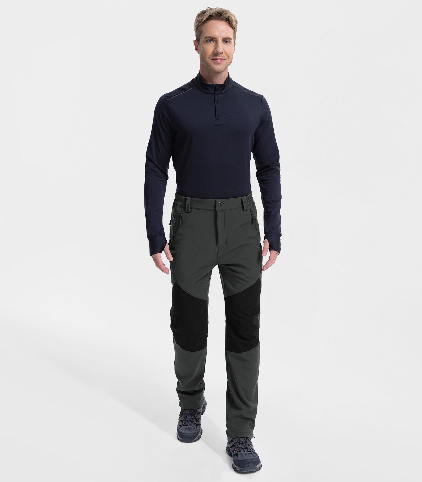 Men's Snow Ski Pants Fleece Lined Waterproof - SnowVenture M041