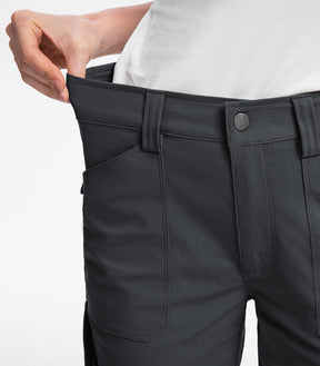Pantalones Capri Cargo para Mujer de Cintura Alta Impermeables para Senderismo - HikerFlex W012