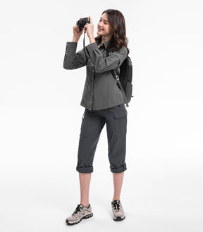 Women's Hiking Pants Cargo Quick-Dry Stretch Lightweight - HikerFlex W022
