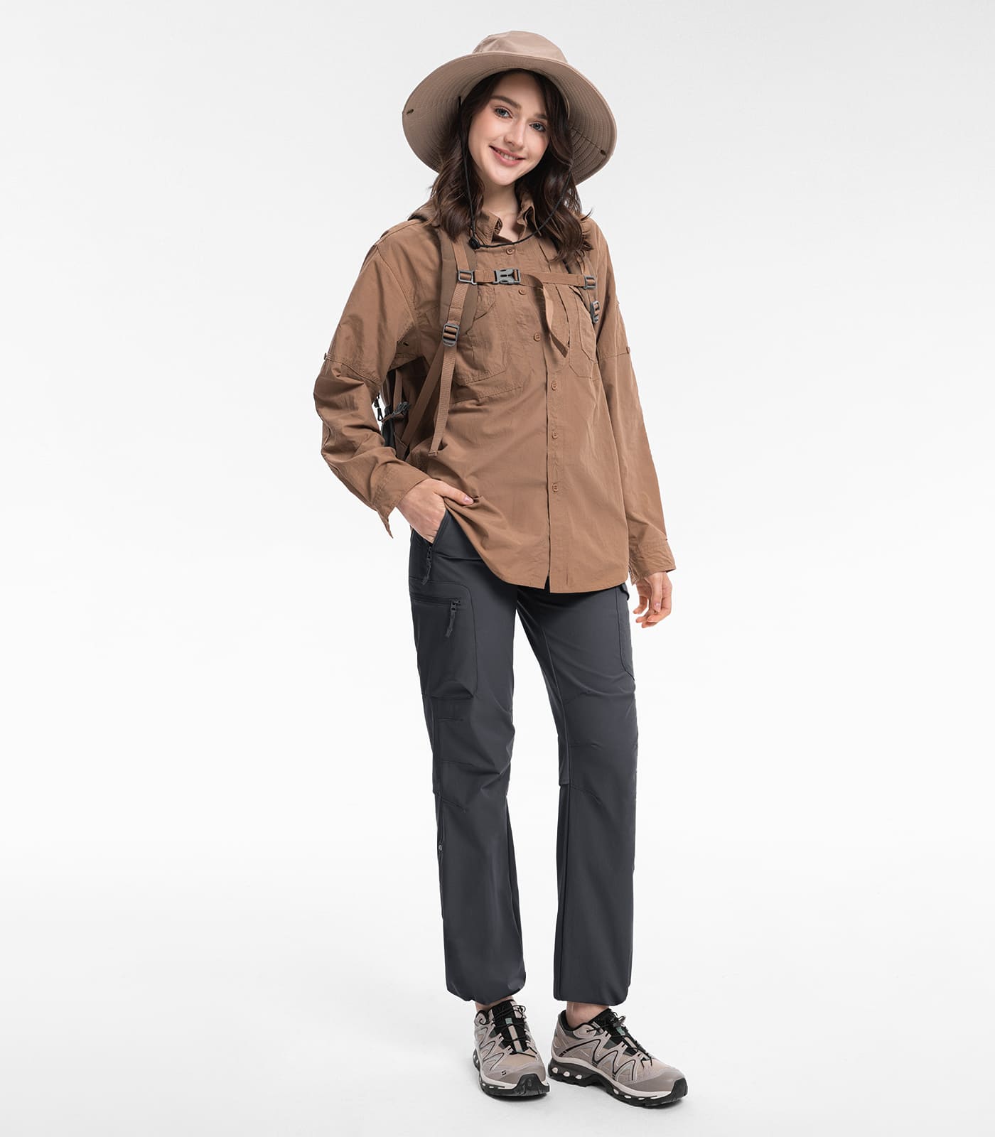 Damen Wanderhose Leicht Schnell Trocknend Wasserabweisend - HikerFlex W023