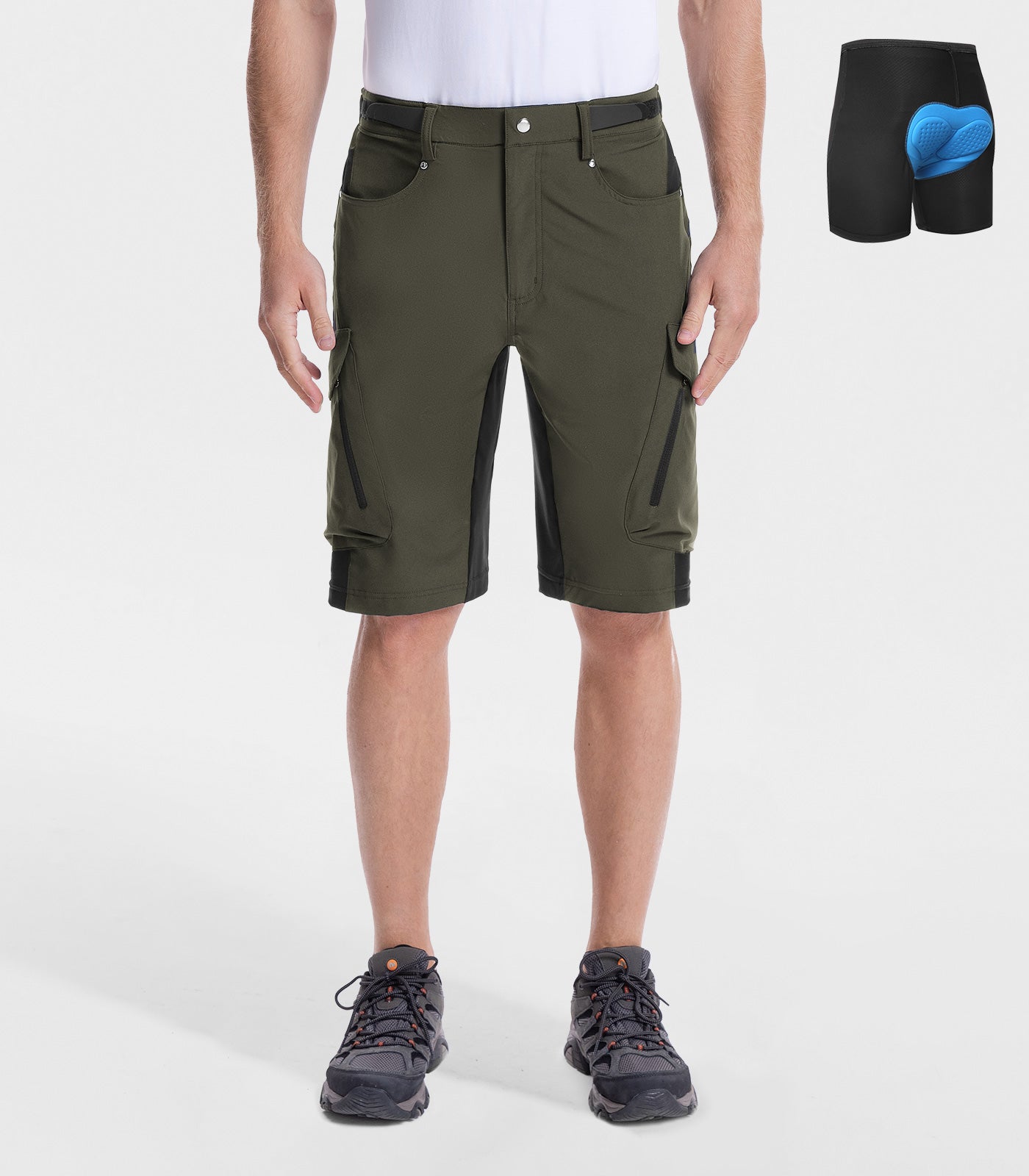 Herren Mountainbike-Shorts Baggy Schnell trocknend Leicht - CycleAir M006