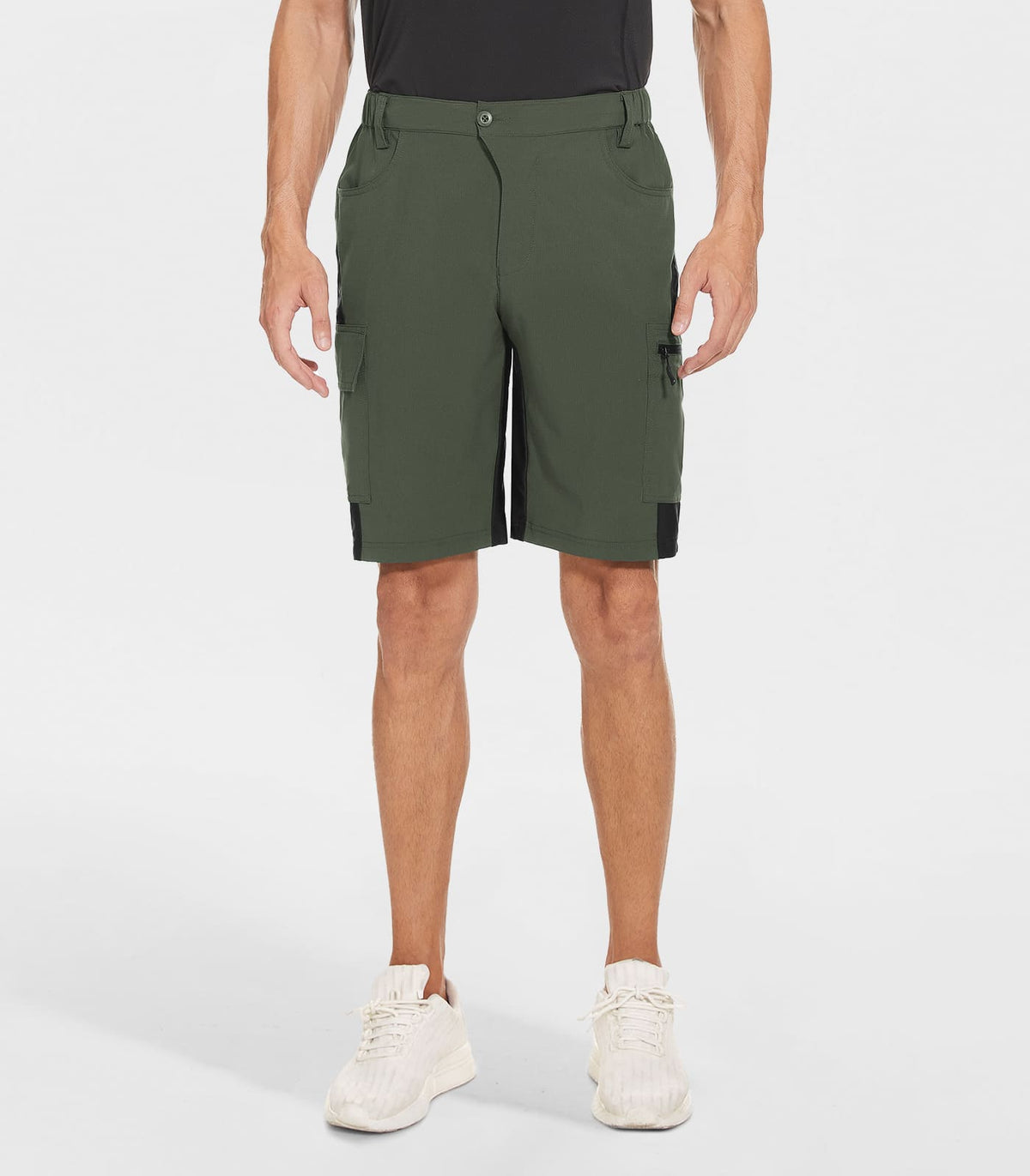 Men's Breathable MTB Shorts #Color_green