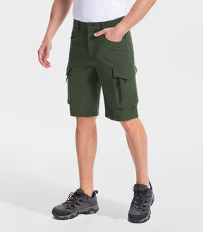 Men's Hiking Cargo Shorts with 7 Pockets Quick Dry Casual - TrailPioneer M025