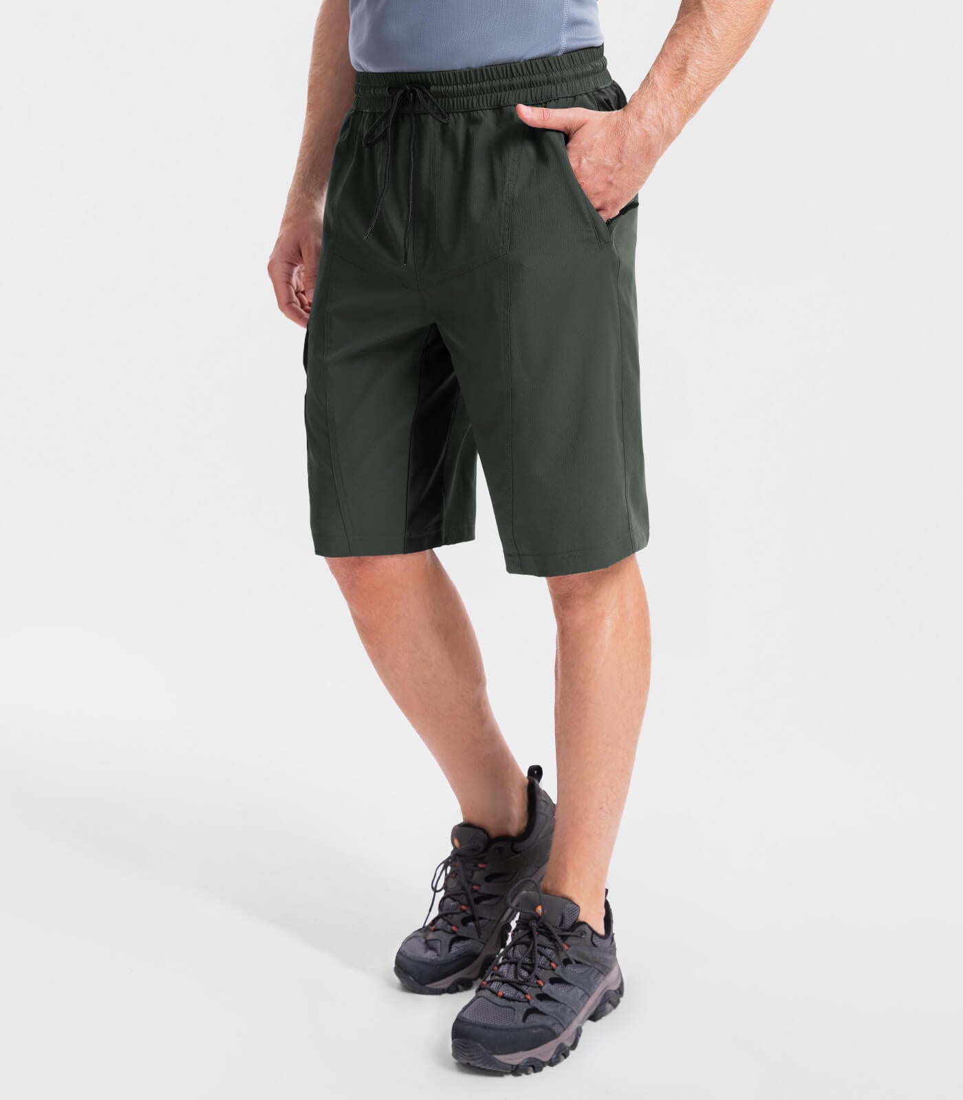 Pantalones Cortos de Senderismo para Hombre, Ligeros y Resistentes al Agua - TrailPioneer M020