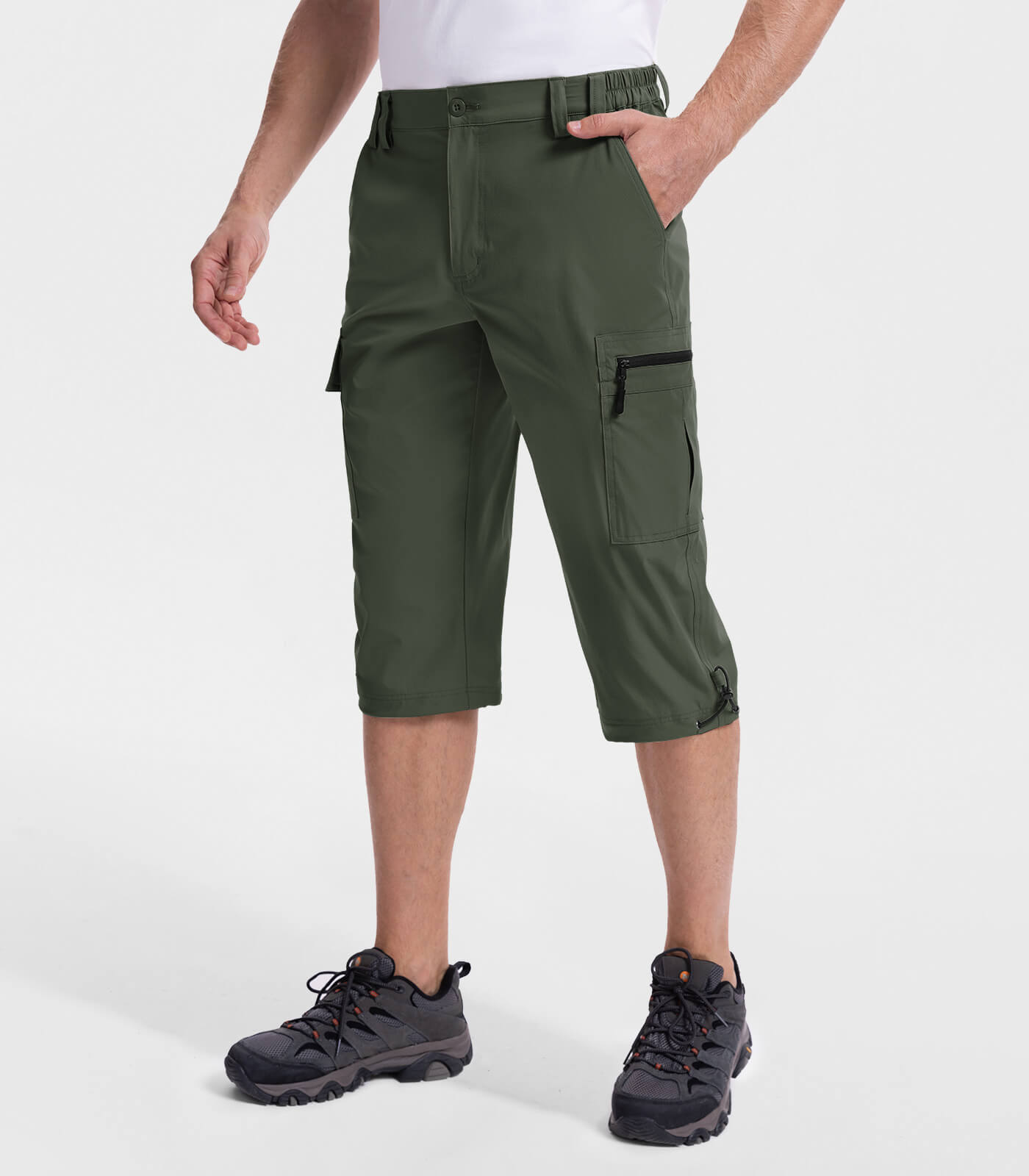 Bermuda cargo 3/4 pour hommes - Capris d'extérieur TrailPioneer M031
