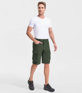 Men's Hiking Cargo Shorts with 7 Pockets Quick Dry Casual - TrailPioneer M025