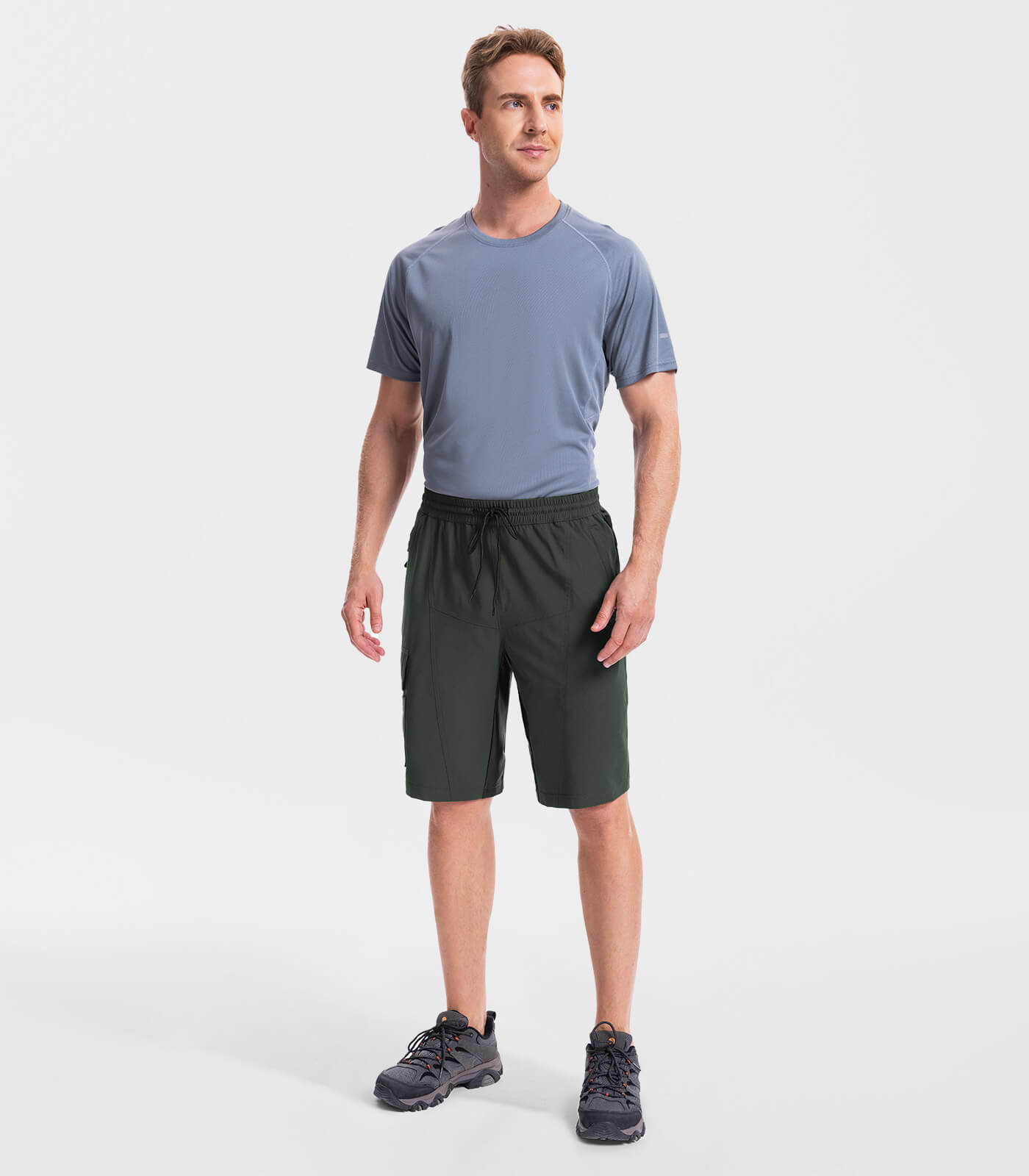 Pantalones Cortos de Senderismo para Hombre, Ligeros y Resistentes al Agua - TrailPioneer M020