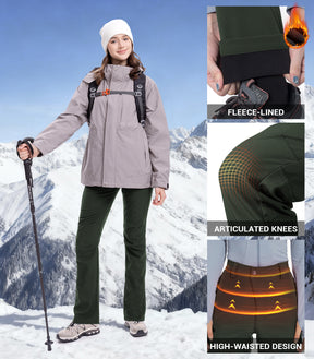Pantalon de randonnée en ski de neige pour femmes - SnowVenture W003