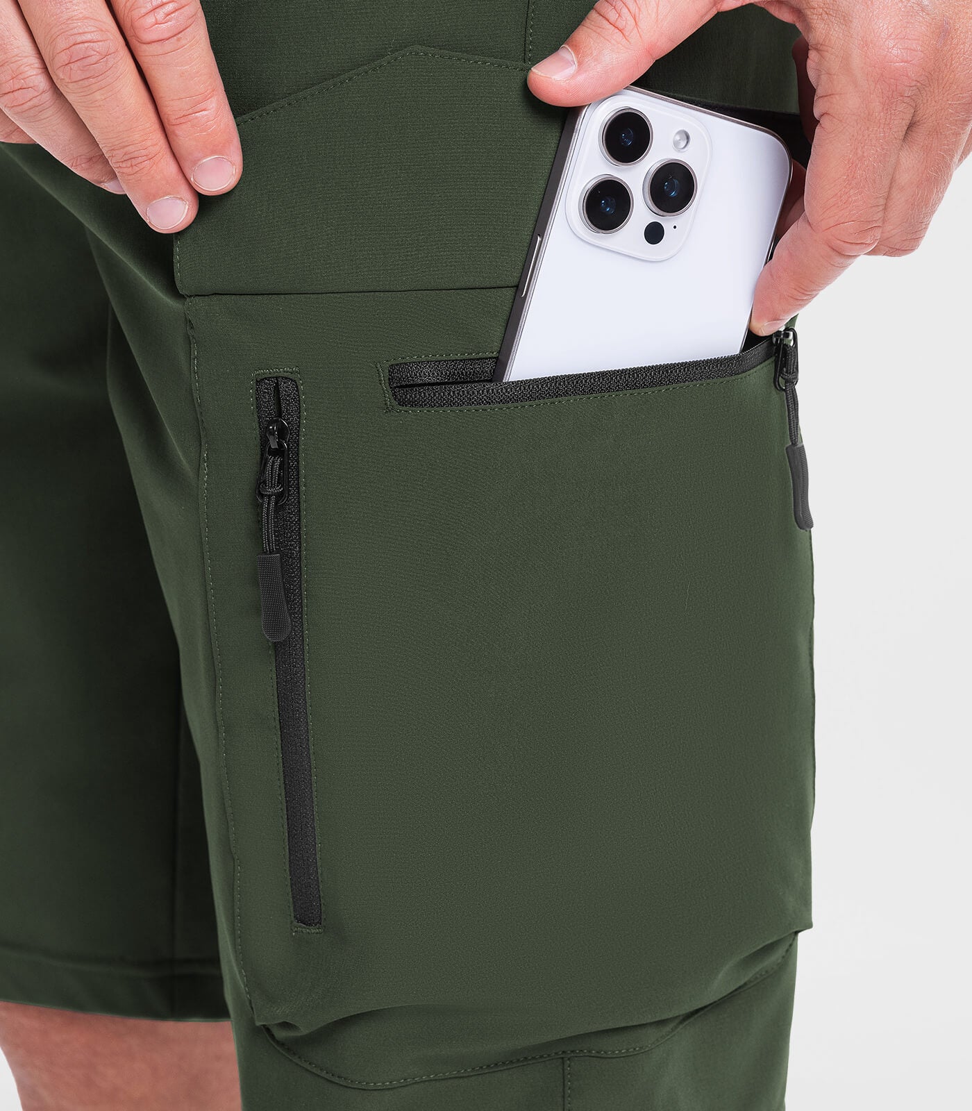 Men's Hiking Cargo Shorts with 7 Pockets Quick Dry Casual - TrailPioneer M025