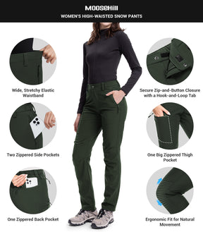 Pantalon de randonnée en ski de neige pour femmes - SnowVenture W003