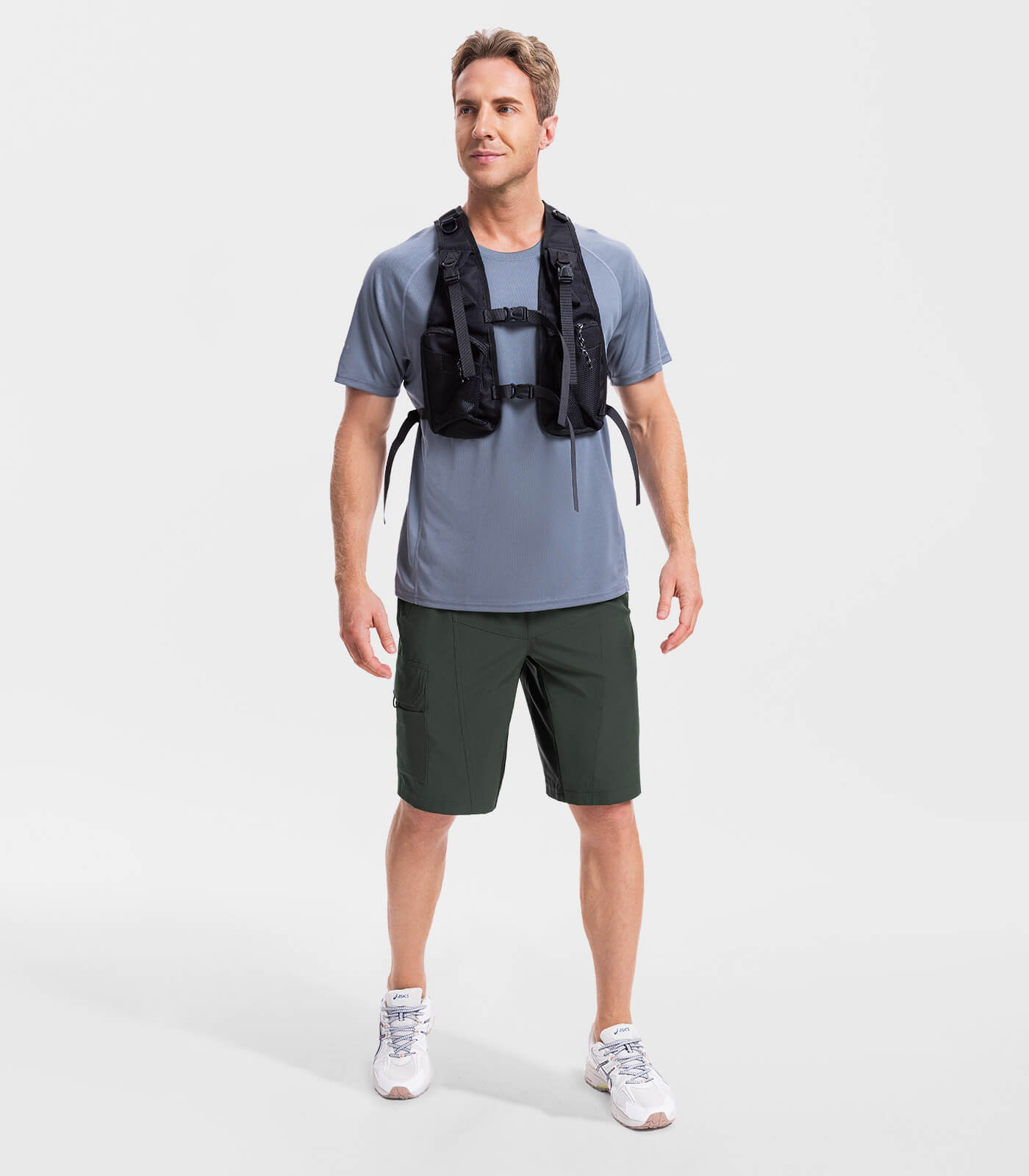 Pantalones Cortos de Senderismo para Hombre, Ligeros y Resistentes al Agua - TrailPioneer M020