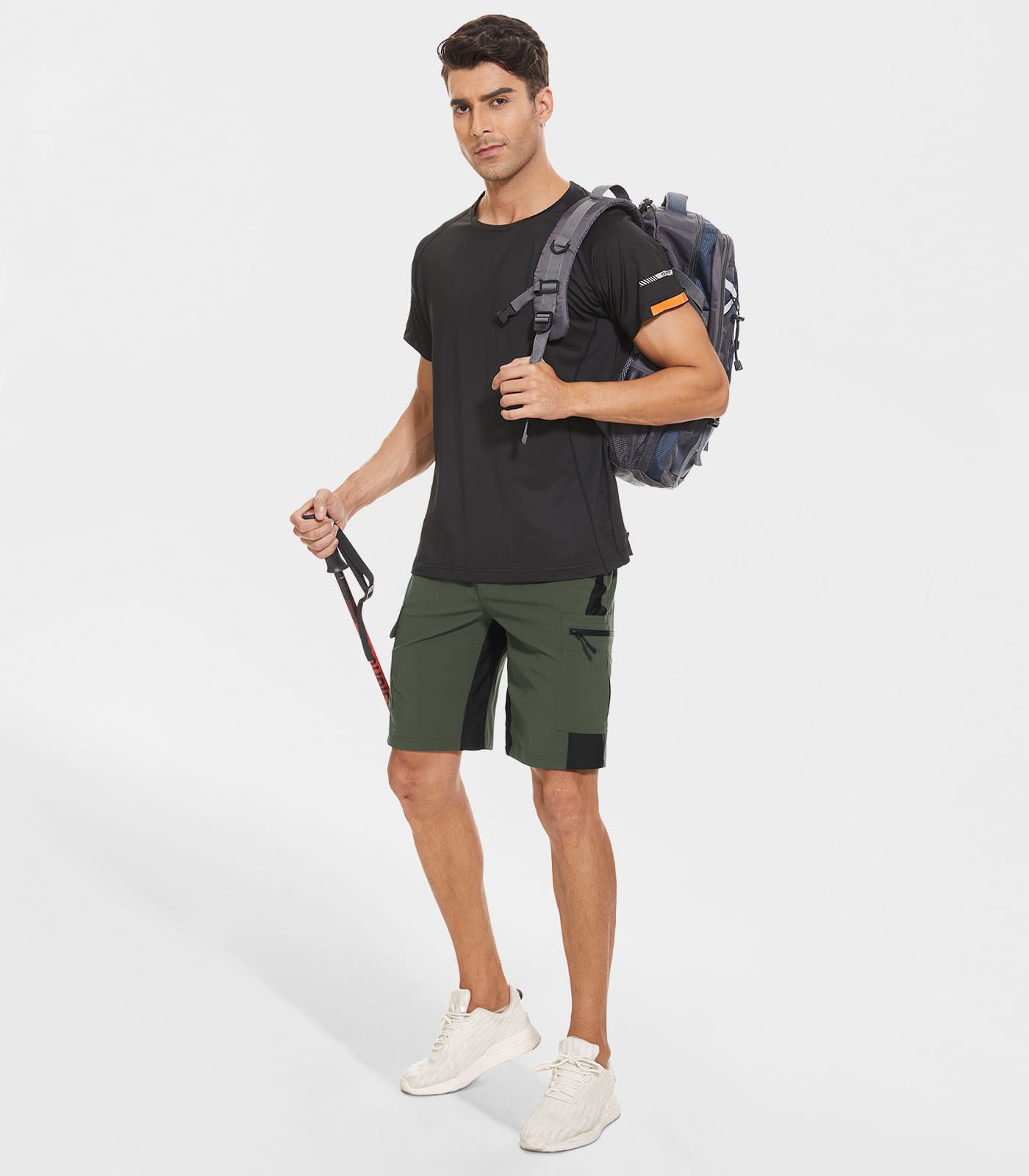 Herren Cargo Wander-Shorts mit 5 Taschen Schnell trocknend - TrailPioneer M013