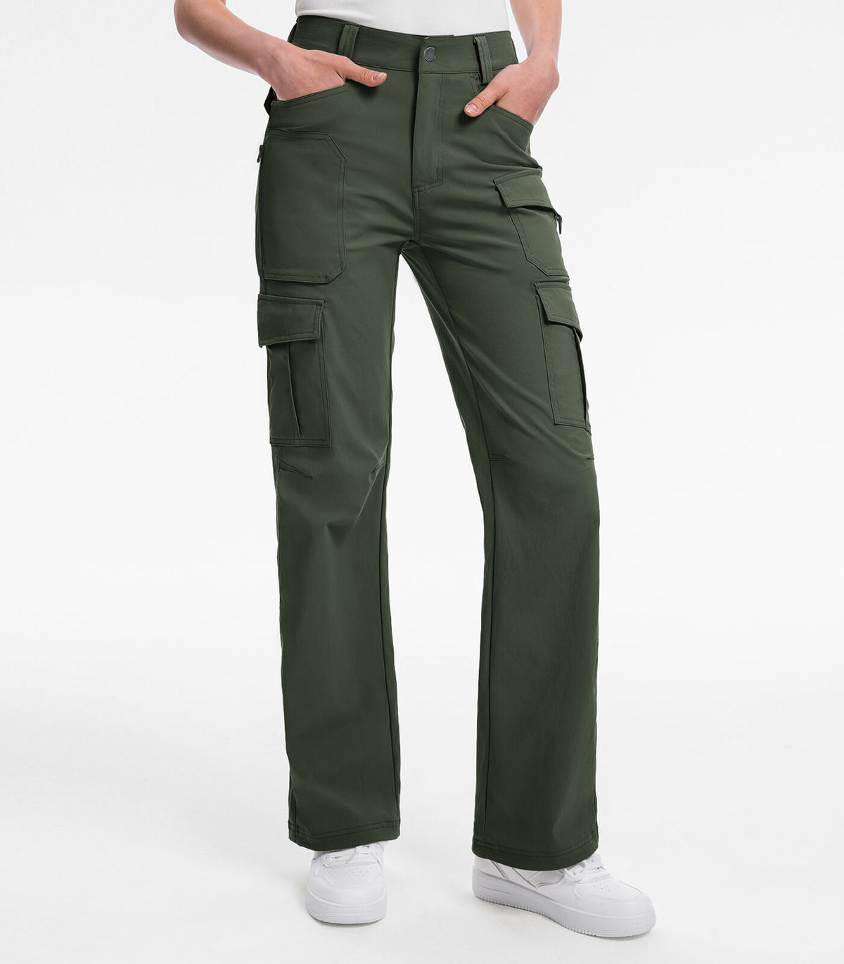women hiking pants #Color_Army Green