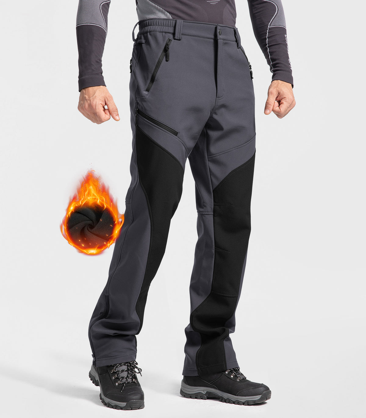 mens snow pants #Color_Grey