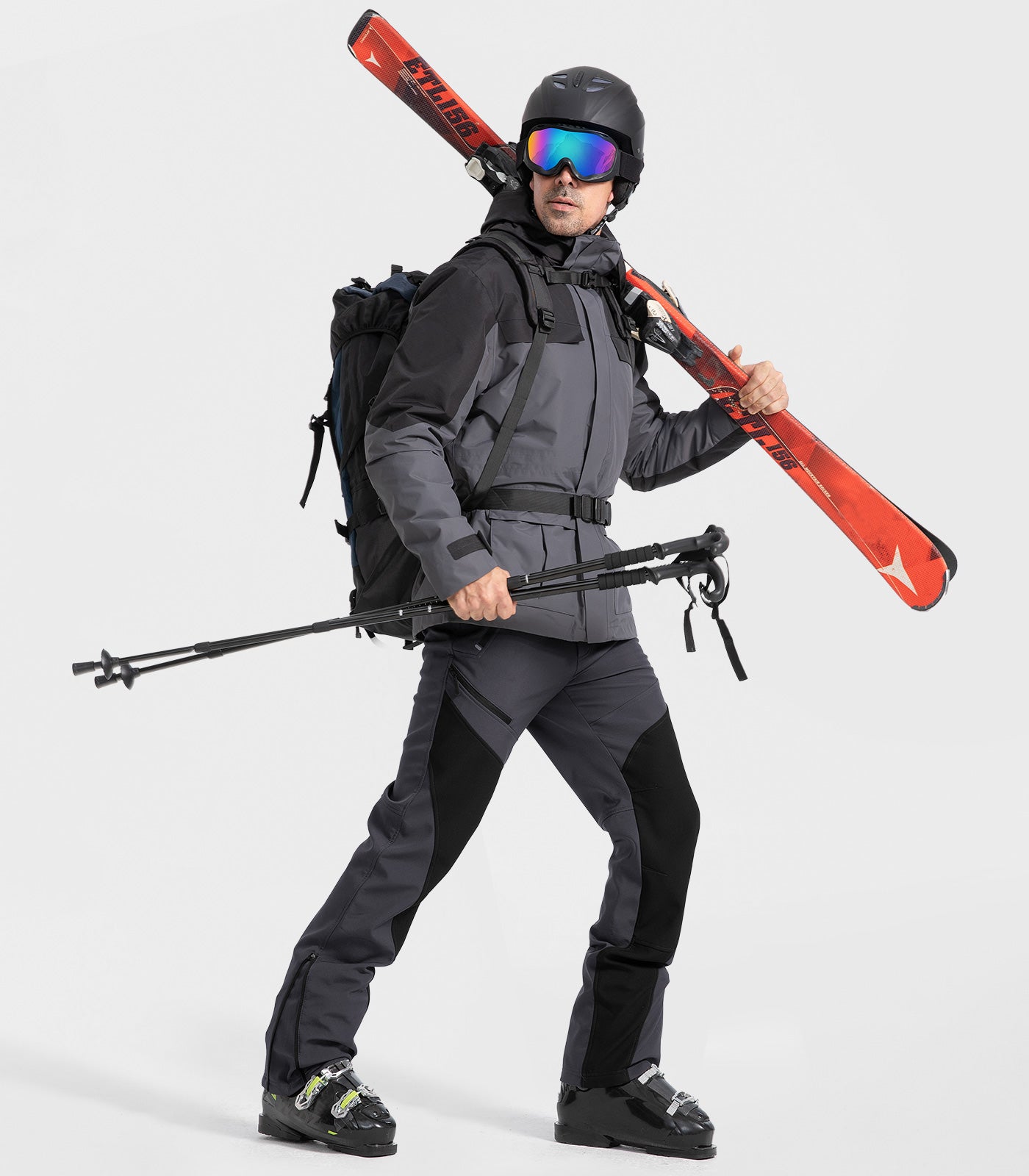 Pantalon d'hiver pour homme doublé en polaire - SnowVenture M055