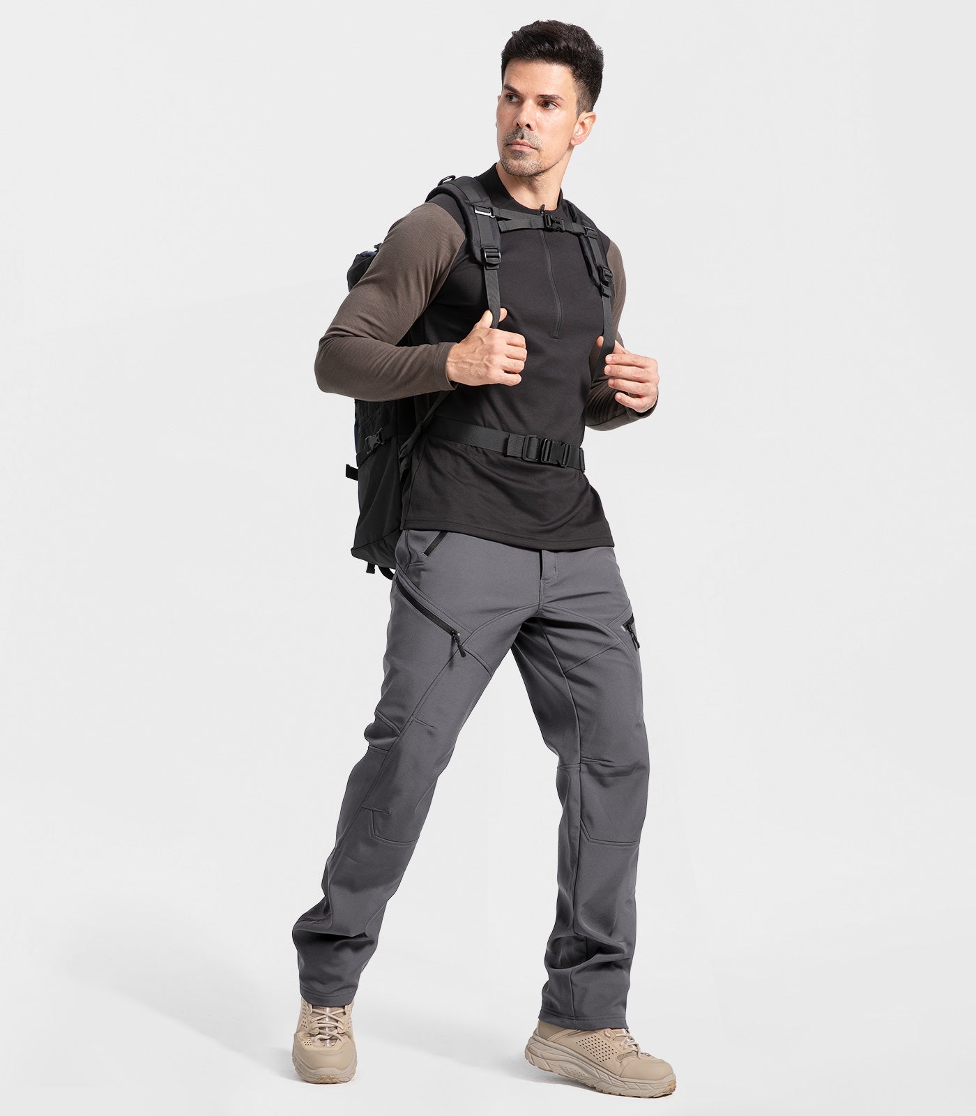 Pantaloni pentru bărbați de schi pe zăpadă, căptușiți cu fleece - SnowVenture M054