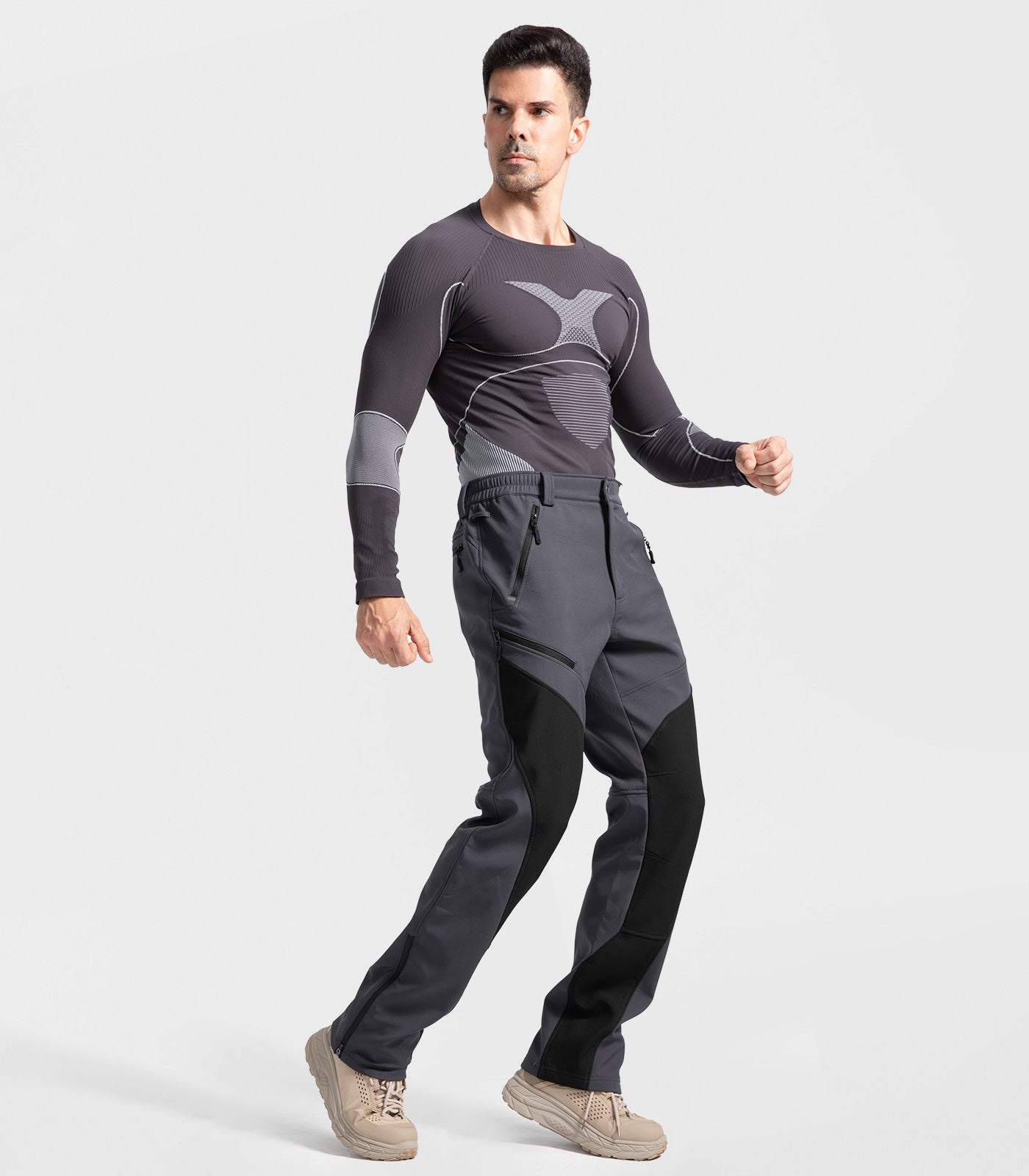 Pantalon d'hiver pour homme doublé en polaire - SnowVenture M055