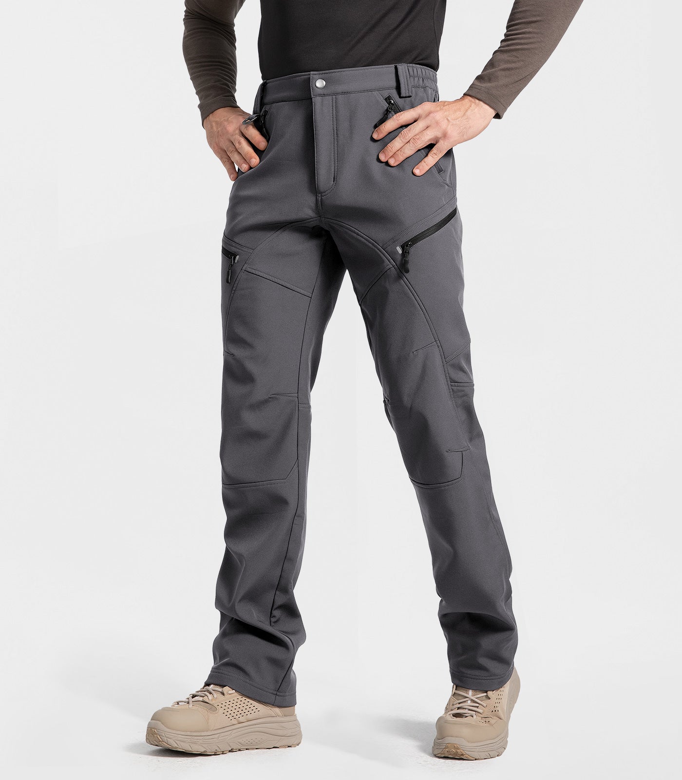 Pantaloni pentru bărbați de schi pe zăpadă, căptușiți cu fleece - SnowVenture M054