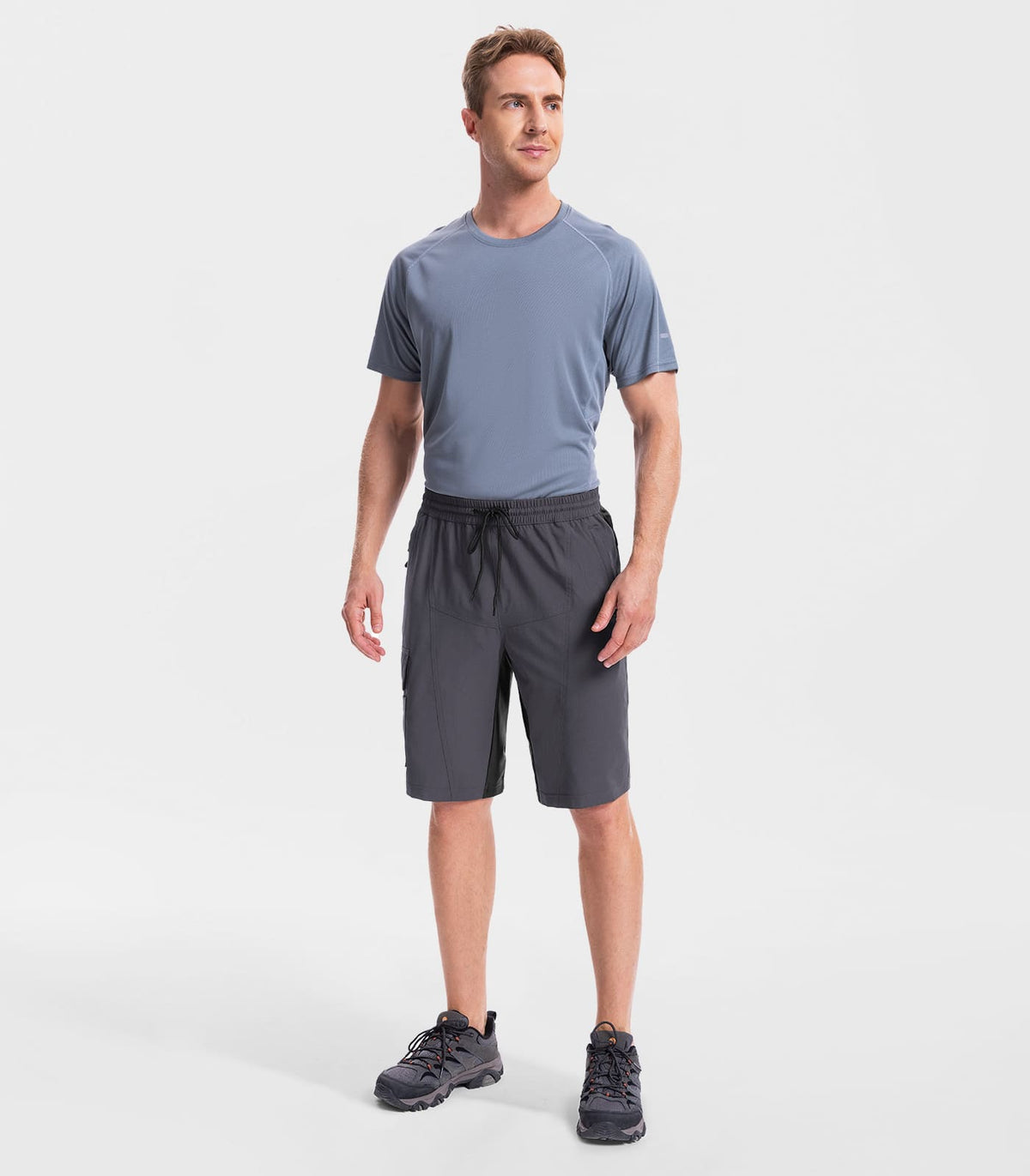 mens padded mountain bike shorts #Color_grey