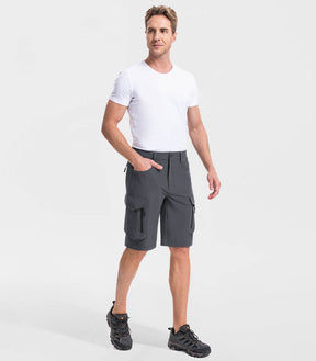 Men's Hiking Cargo Shorts with 7 Pockets Quick Dry Casual - TrailPioneer M025