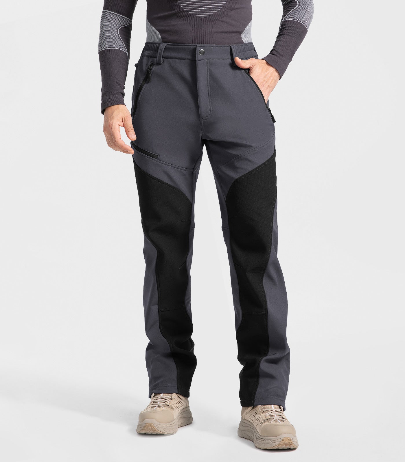 Pantalon d'hiver pour homme doublé en polaire - SnowVenture M055