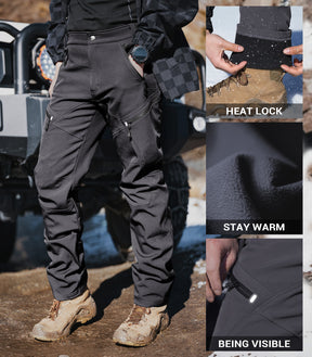 Pantaloni pentru bărbați de schi pe zăpadă, căptușiți cu fleece - SnowVenture M054
