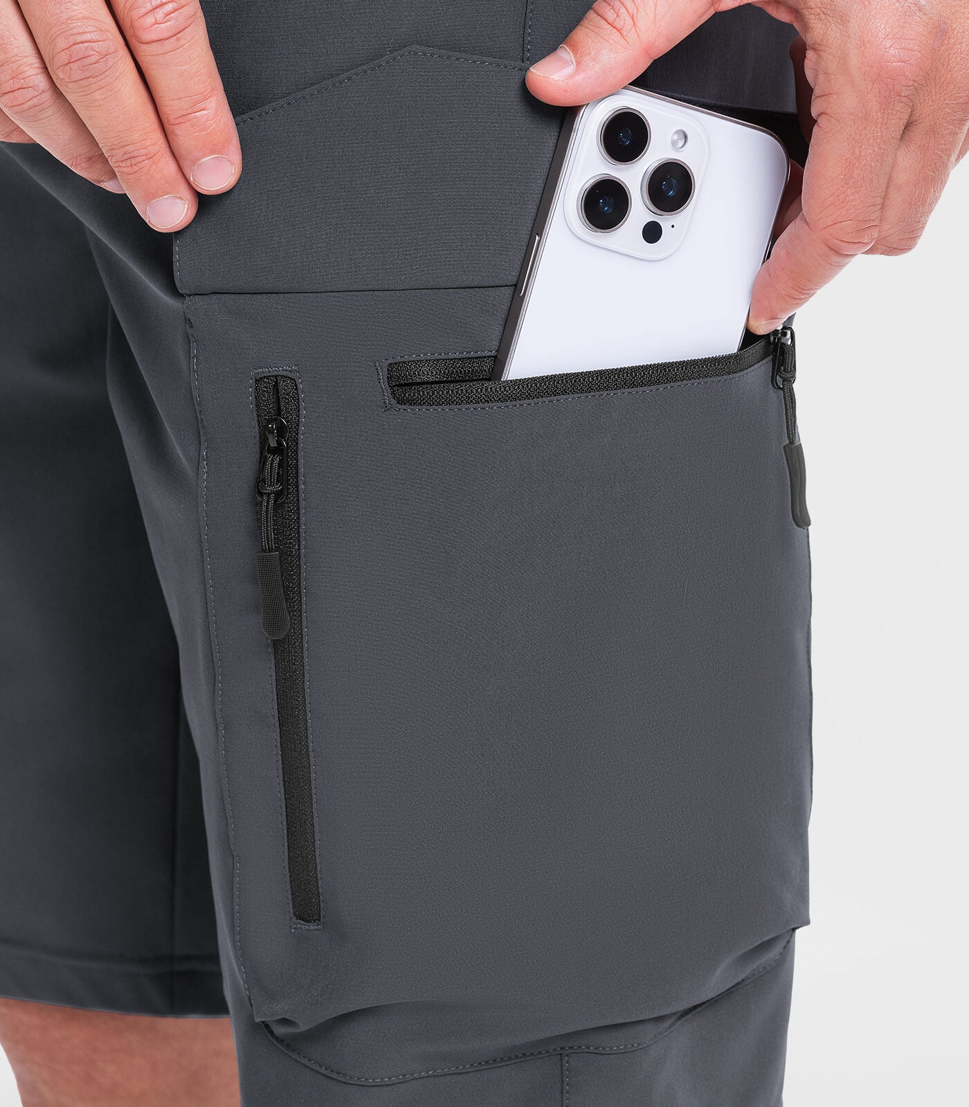 Men's Hiking Cargo Shorts with 7 Pockets Quick Dry Casual - TrailPioneer M025