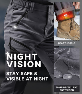 Pantalon d'hiver pour homme doublé en polaire - SnowVenture M055