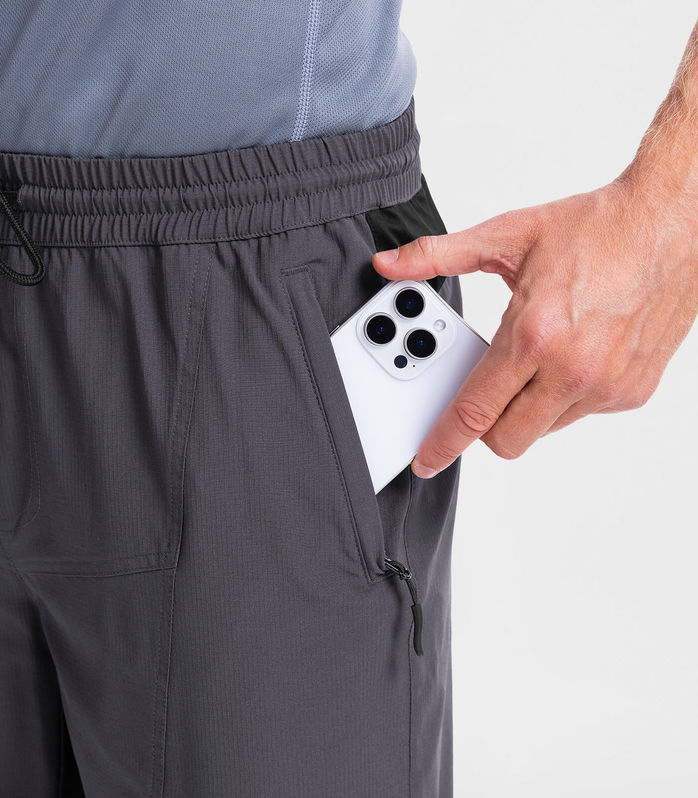Pantalones Cortos de Senderismo para Hombre, Ligeros y Resistentes al Agua - TrailPioneer M020