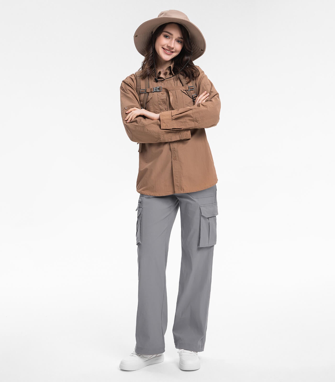 Damen Cargo Wanderhose mit hohem Bund - HikerFlex W037