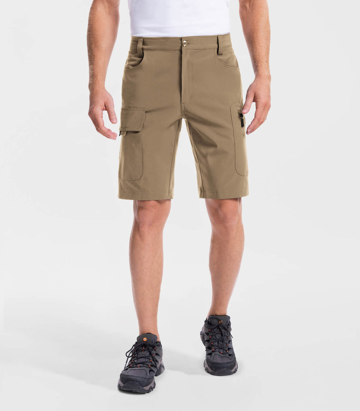 Men's Hiking Cargo Shorts #Color_khaki